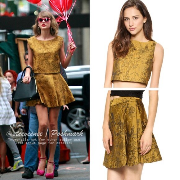 Alice + Olivia Cerra Top + Vernon Skirt Set ASO Taylor Swift - Picture 2 of 16